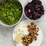 Roasted beetroot, goats cheese GF