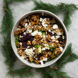 Roasted beetroot, goats cheese GF