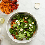 Roasted carrots, gazpacho, marinated feta GF, NF