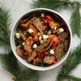 Roasted carrots, gazpacho, marinated feta GF, NF