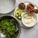 Rocket, green pear,  prosciutto GF