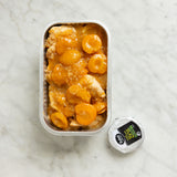 Free range apricot chicken, brie NF