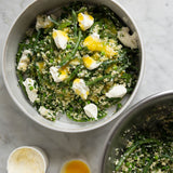 Bulghur wheat, green beans, ricotta, orange NF