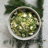 Bulghur wheat, green beans, ricotta, orange NF