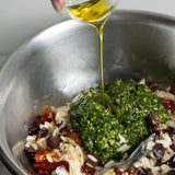 Orzo pasta, truffle, pesto