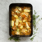 Free range apricot chicken, brie NF