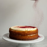 Plum and blueberry vanilla bean cake NF