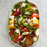 Heirloomacy tomatoes, buffalo mozzarella, basil GF, NF