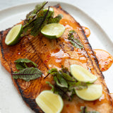 MIso, ginger, sesame salmon fillet GF, DF, NF